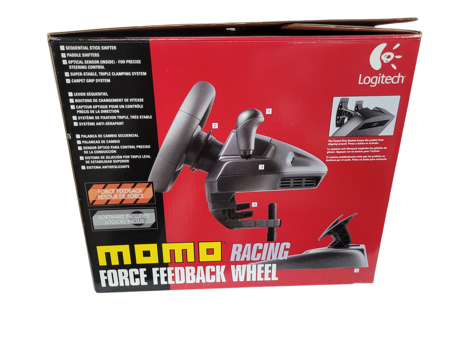Logitech Momo Racing Force Feedback Steering Wheel, Pedals For PC!