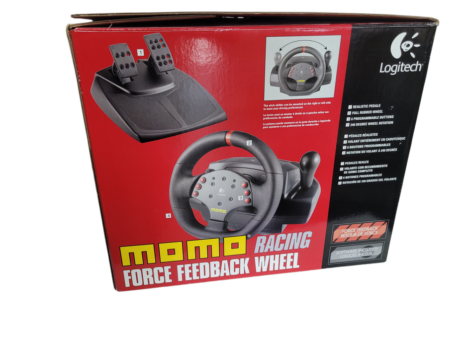 Logitech Momo Racing Force Feedback Steering Wheel, Pedals For PC!
