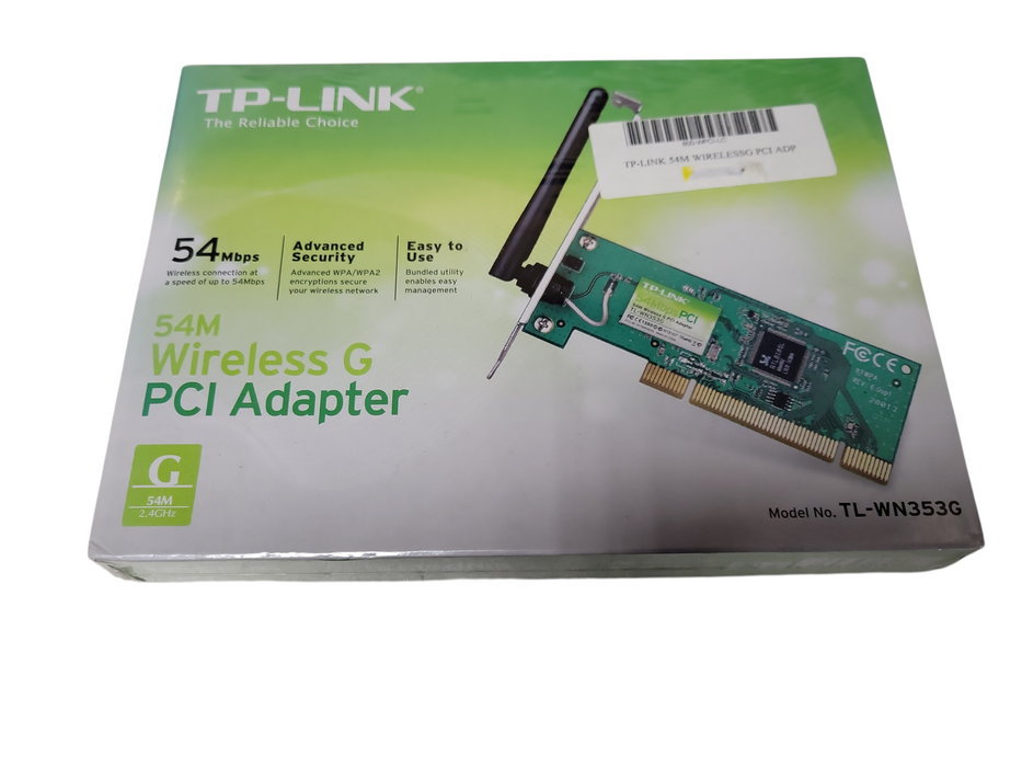 TP-Link TL-WN353G 54Mbps Wireless LAN WiFi PCI Adapter Card Card 2.4Ghz