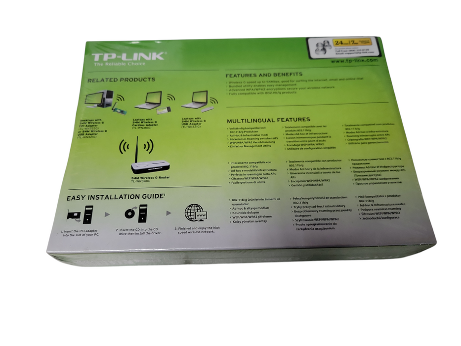 TP-Link TL-WN353G 54Mbps Wireless LAN WiFi PCI Adapter Card Card 2.4Ghz