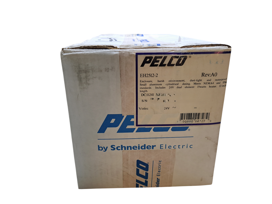 Open Box - Pelco EH2512-2 12” 24V Outside Enclosure For Surveillance Camera
