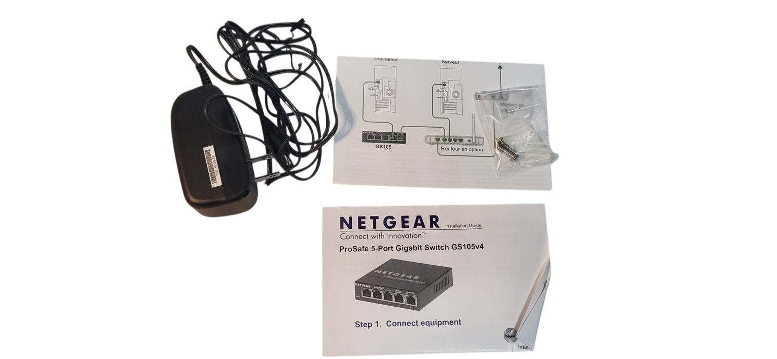 NETGEAR GS105 ProSafe 5-Port Gigabit Ethernet Switch W/Box