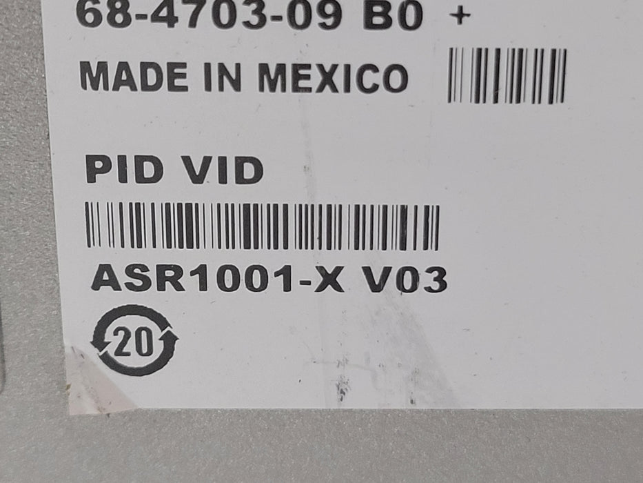 Cisco ASR1001-X Aggregation Services Router | 6x 1GE SFP | 2x 10GE SFP+