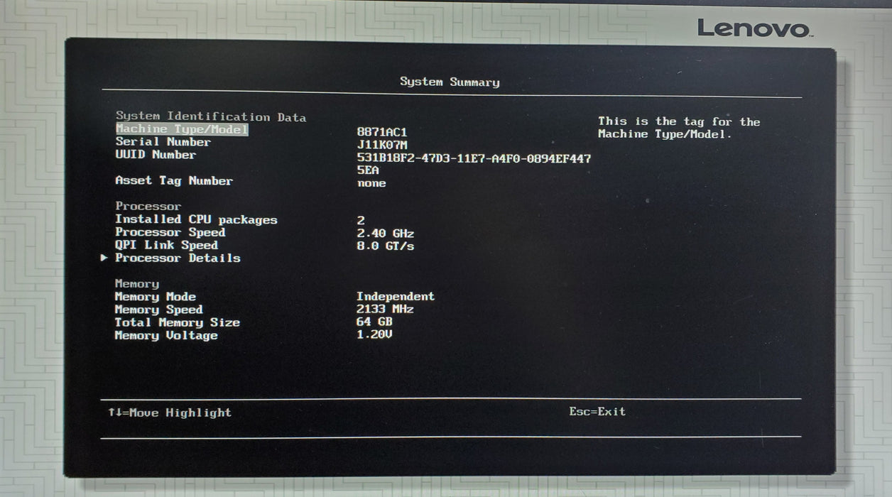 Lenovo System X3650 M5 - 2x Xeon E5-2640 v4, 64GB DDR4 - No HDD