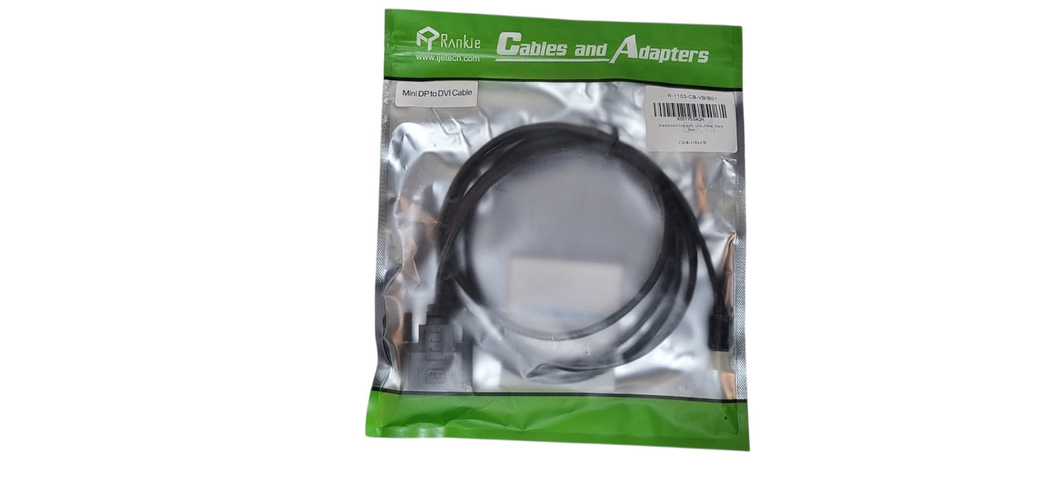Brand New Rankie 6FT Mini DP to DVI Cable