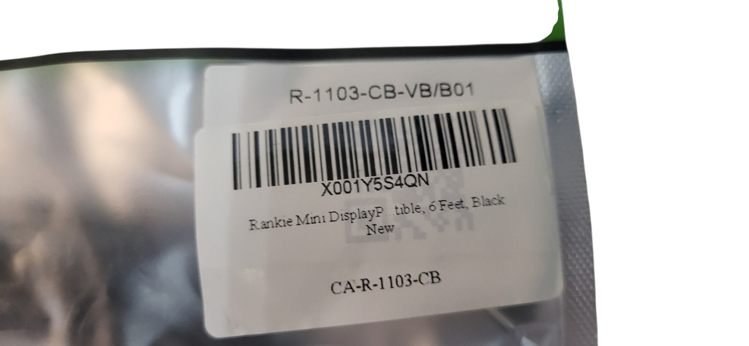 Brand New Rankie 6FT Mini DP to DVI Cable