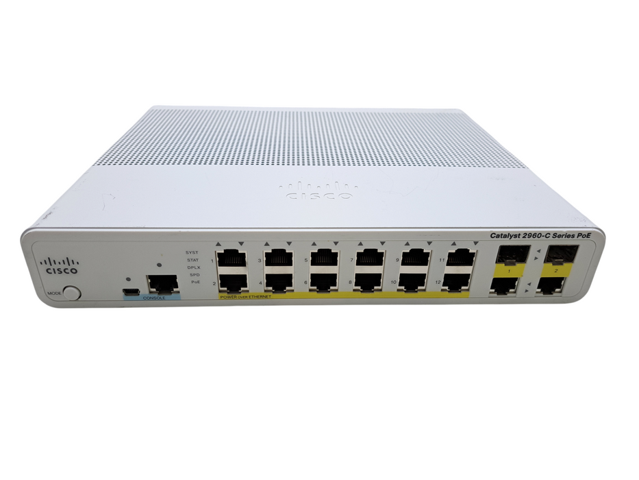 Cisco WS-C2960C-12PC-L | 12-Port Fast Ethernet PoE Compact Switch