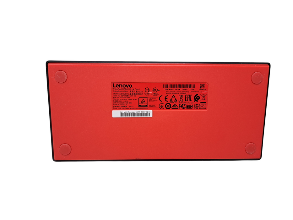 Lenovo ThinkPad USB-C Dock Gen2 Docking Station w/ 90W Adapter | LDC-G2