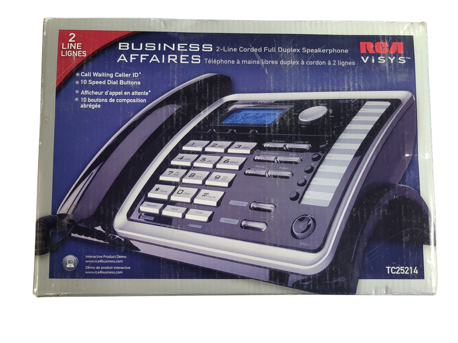 RCA ViSYS 25214 2-Line Corded Business Office Phone