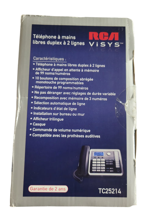 RCA ViSYS 25214 2-Line Corded Business Office Phone