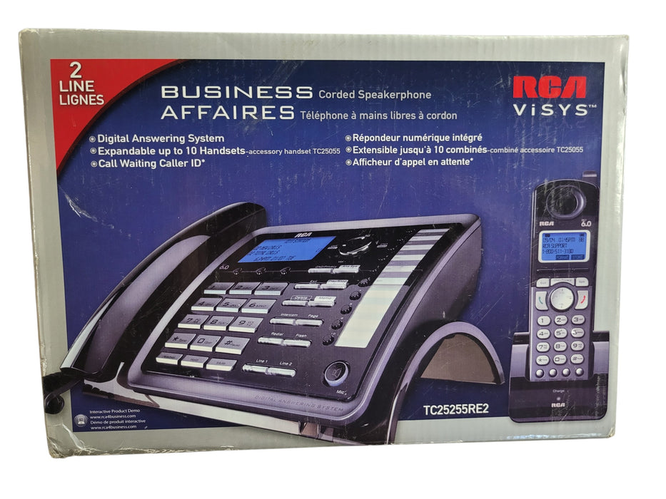 RCA TC 25255RE2 A 2 Line Expandable Corded Digital Answering System | READ