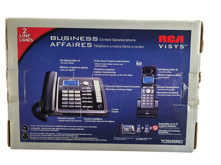RCA TC 25255RE2 A 2 Line Expandable Corded Digital Answering System | READ