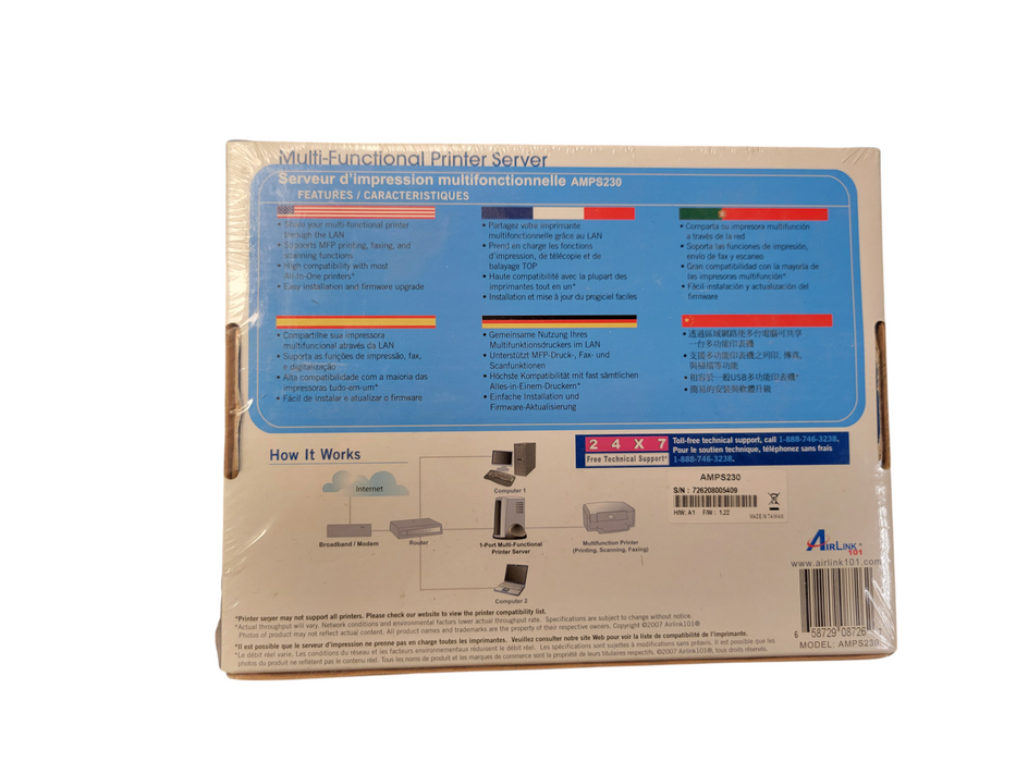AirLink101 Multi-Functional Printer Server AMPS230