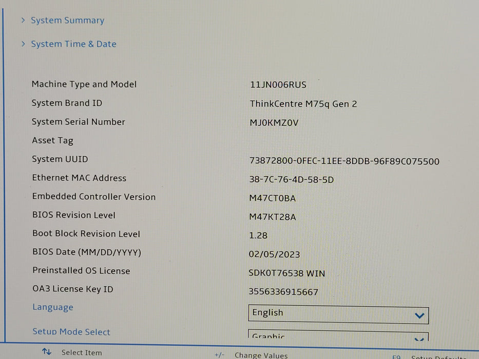Lenovo ThinkCentre M75q Gen2, AMD Ryzen 5 Pro 5650GE, 16GB DDR4, 256GB NVMe