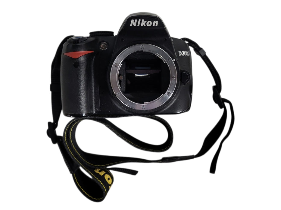 Nikon D3000 10.2MP Digital SLR DSLR Camera No Battery, READ