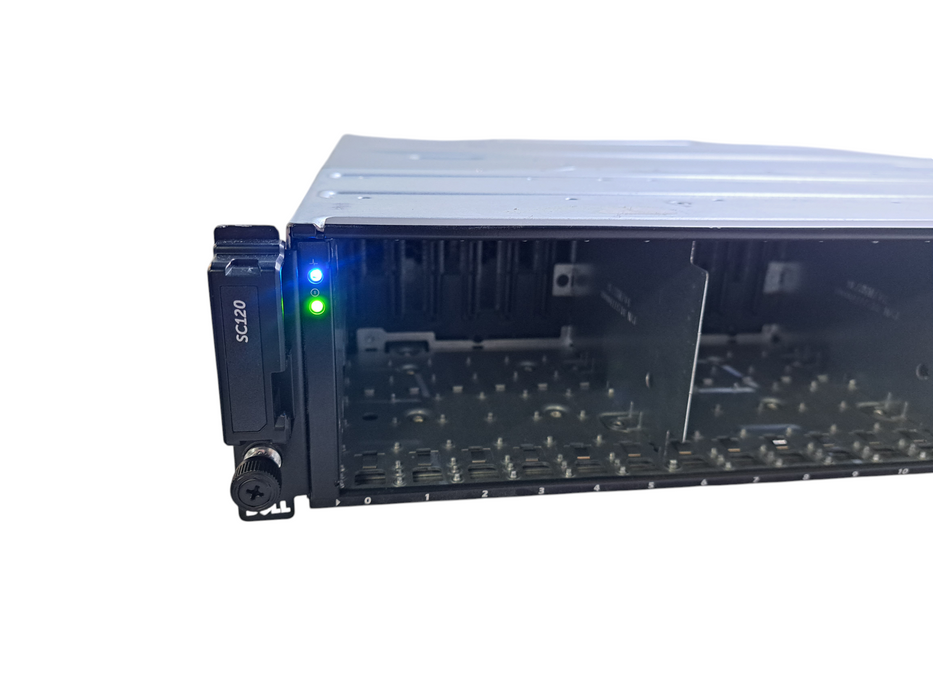 Dell Compellent SC120 24x 2.5" Drive Array w/ 2x 6G-SAS-2 Controllers, 2x 700W
