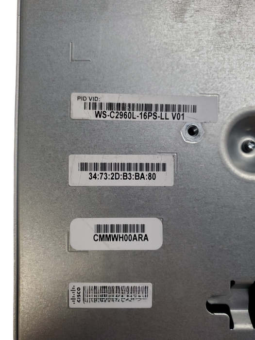 Cisco Catalyst WS-C2960L-16PS-LL V01 | 16-Port PoE+ GbE Ethernet Switch