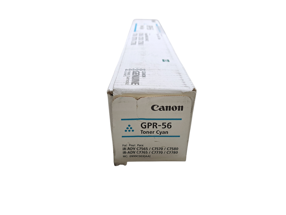 Canon GPR-56 Cyan Toner imageRunner Advance C7565 C7570 C7580 OEM Genuine