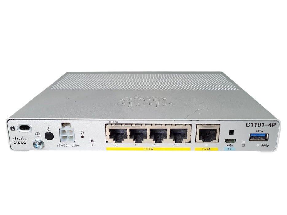Cisco C1101-4P Integrated Services VPN Router w/ 4 Gigabit Ethernet Ports