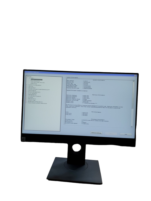 Dell OptiPlex 7480 AIO Intel i5 10500 3.10GHz 8GB RAM 23.8" FHD NO-HDD/SSD