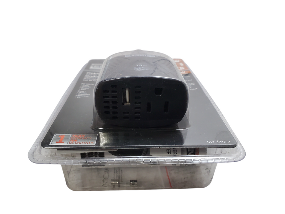 New - MotoMaster Eliminator 75W Mobile Power Inverter