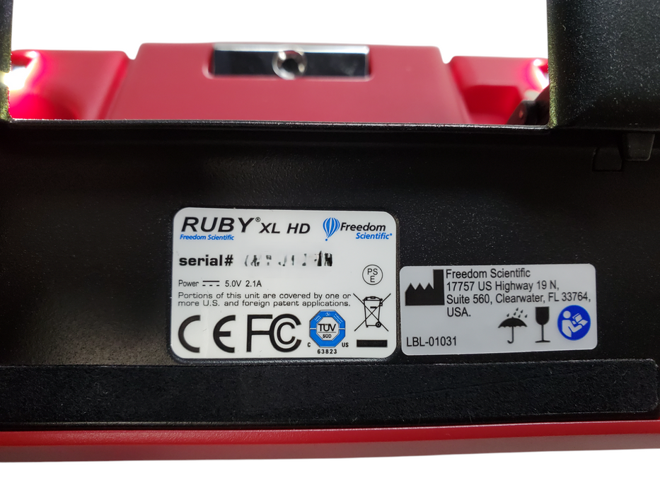 RUBY XL HD Freedom Scientific - Handheld Video Magnifier *READ*