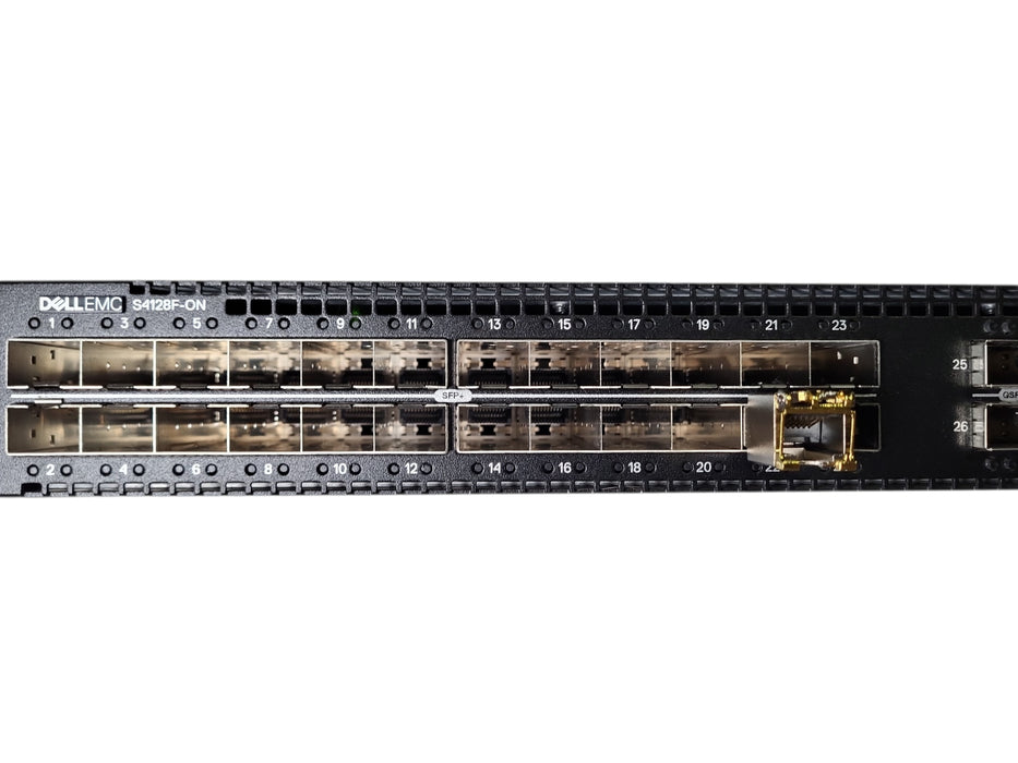 Dell EMC PowerSwitch S4128F-ON 28-Port 10GbE SFP+ Network Switch w/ 2xPSU