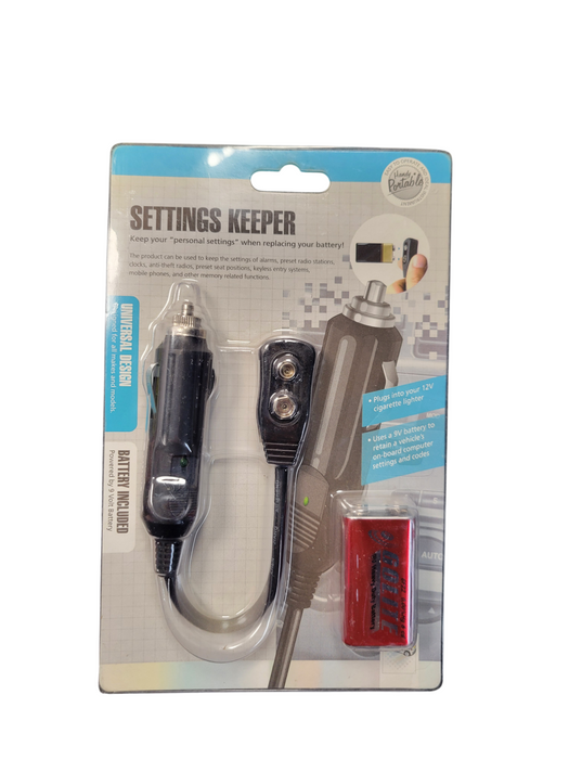 SETTINGS KEPPER 9V