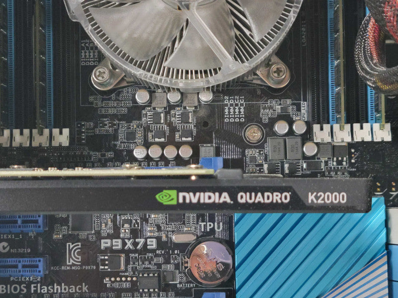 Custom/Asus P9X79 PC, Core I7-4930K 3.4GHz, 24GB RAM, 256GB SSD + 500GB HDD _