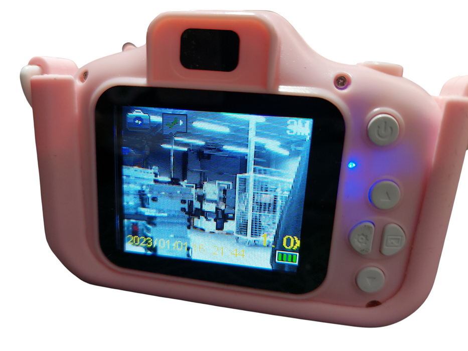 Kids Pink Unicorn Camera Caddle & Toes