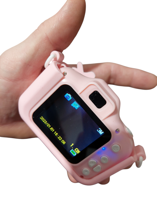 Kids Pink Unicorn Camera Caddle & Toes