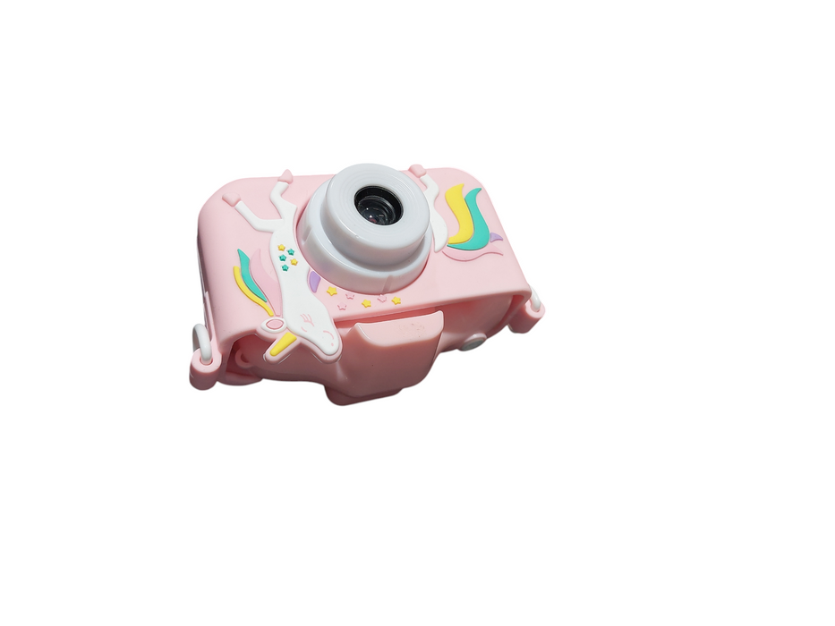 Kids Pink Unicorn Camera Caddle & Toes