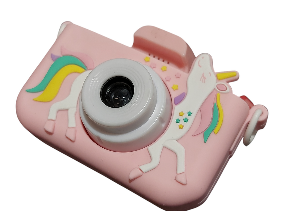Kids Pink Unicorn Camera Caddle & Toes