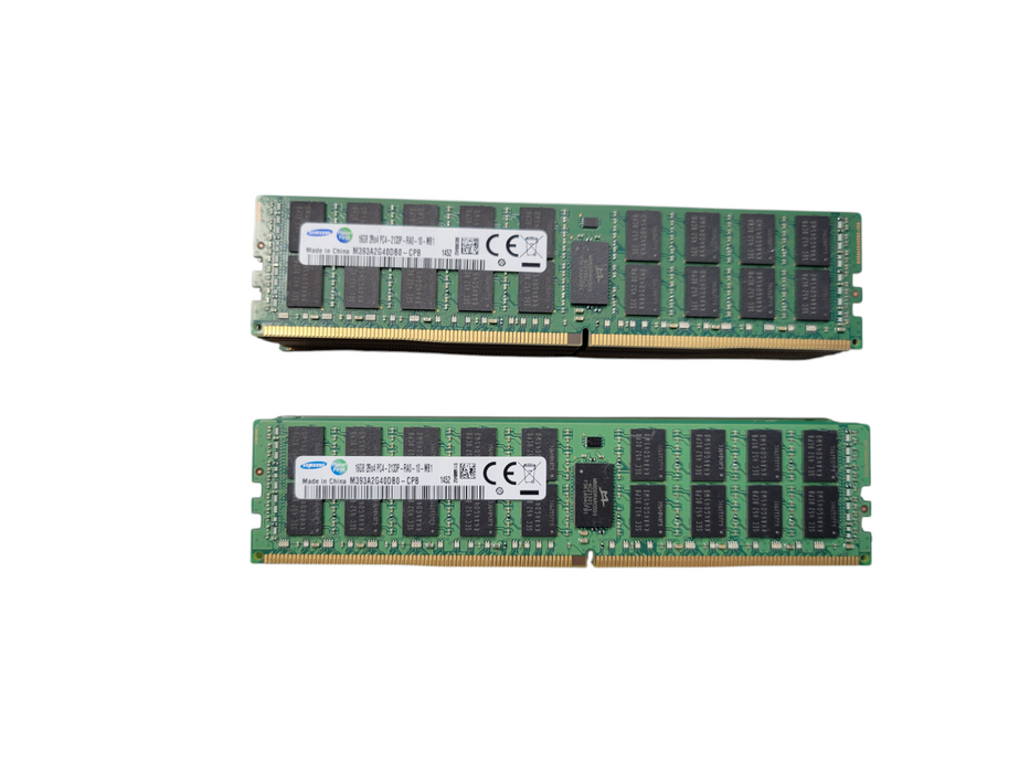 Lot of 16x - 16GB SAMSUNG 2Rx4 PC4-2133P-RDIMM DDR4 Server Memory
