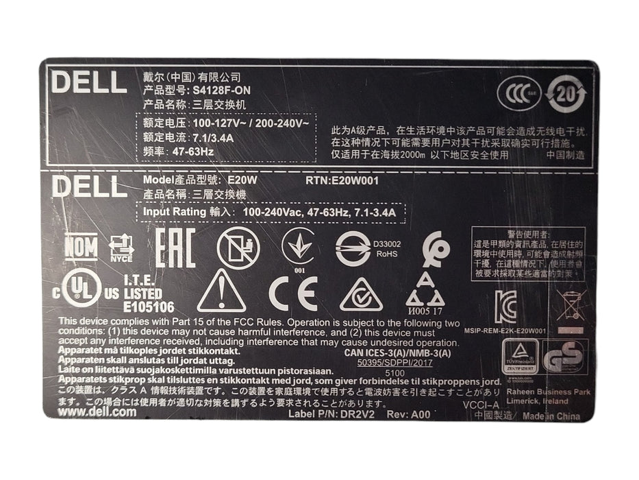 Dell PowerSwitch S4128F-ON 28x 10GbE SFP+ + 2x 100GbE QSFP28 Ports