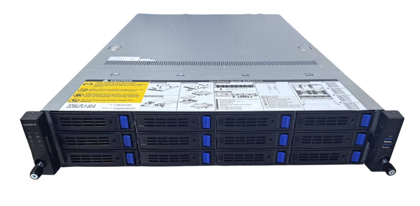 Gigabyte R282-003 12X3.5" Barebones Server 2x 2000W | Supports EPYC & NVMe