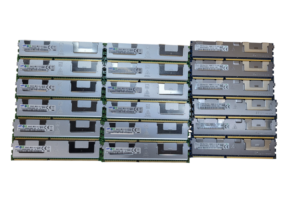 Lot of 18x Samsung/SK Hynix 32GB 4Rx4 PC3L-10600R Server RAM