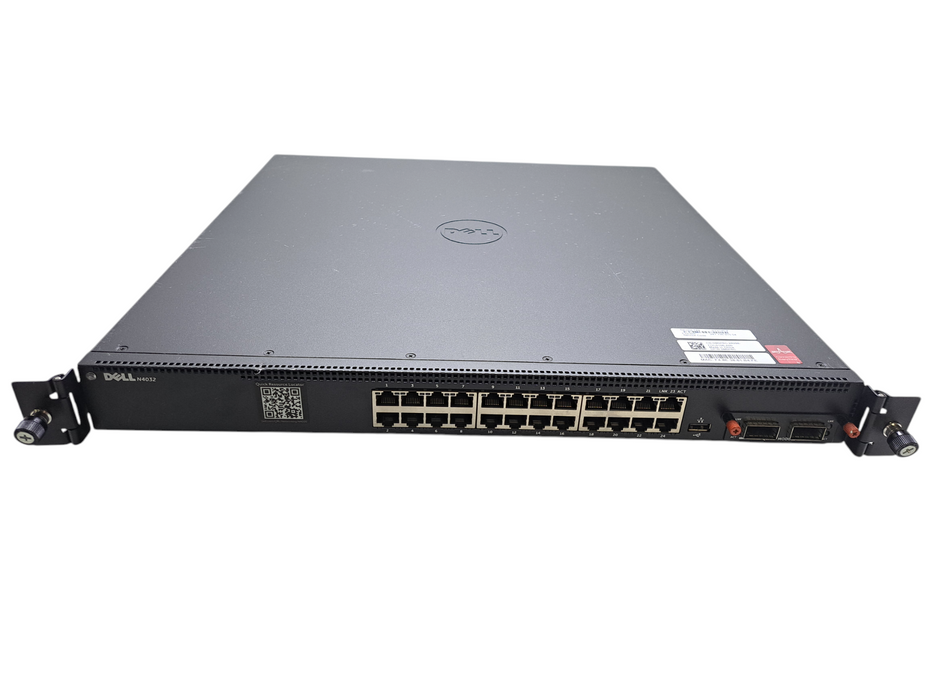 Dell Networking N4032 | 24-Port 10GBASE-T, 2x 40GbE QSFP+ Switch w/ Dual 460W