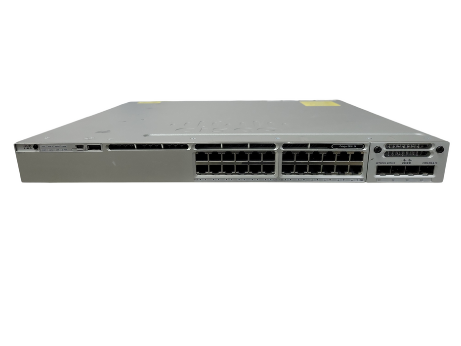 Cisco Catalyst WS-C3850-24T-S 24-Port Network Switch w/ C3850-NM-4-1G