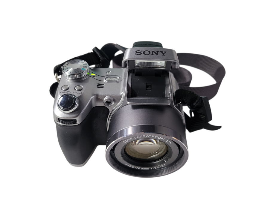 Sony Cyber-shot DSC-H1 5.1MP Digital Camera Silver 12x Optical