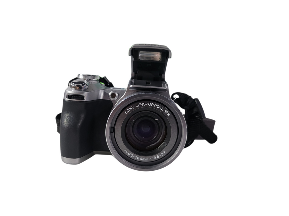 Sony Cyber-shot DSC-H1 5.1MP Digital Camera Silver 12x Optical