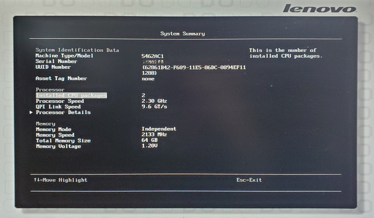 Lenovo System X3650 M5 - 2x Xeon E5-2650 v3, 64GB DDR4 , M5210 - No HDD