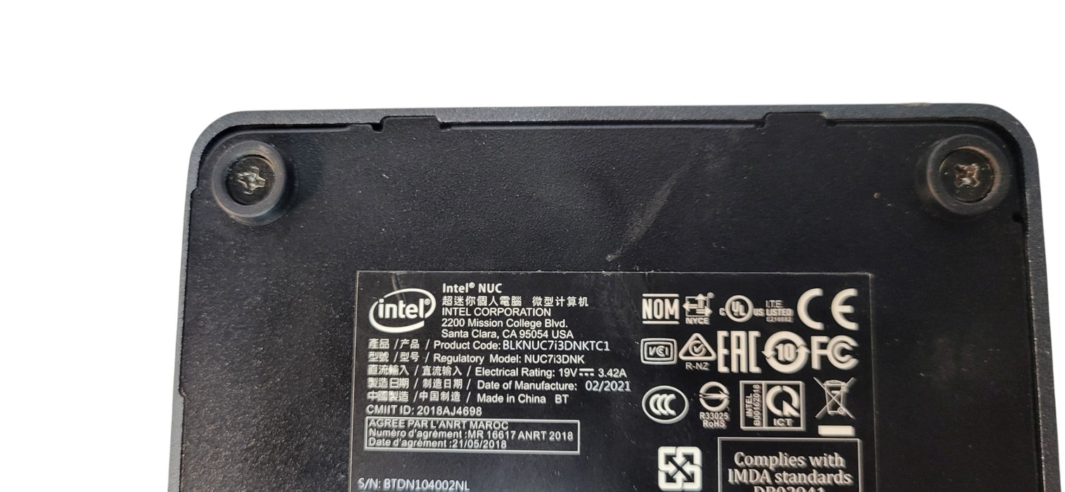 Intel NUC Mini PC BLKNUC7I3DNKTC1 i3-7100U CPU | 8GB DDR4 |256GB NVME