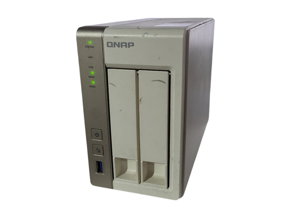 QNAP TS-251 TurboNAS 2-Bay NAS w/ 2x 1TB HDDs, No AC Adapter