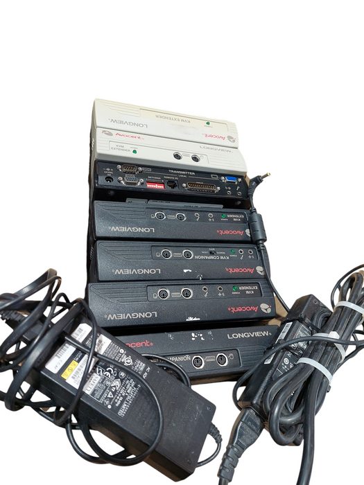 Bundle of 7 - Avocent Longview KVM Extenders , Receivers , Transmitters LV430