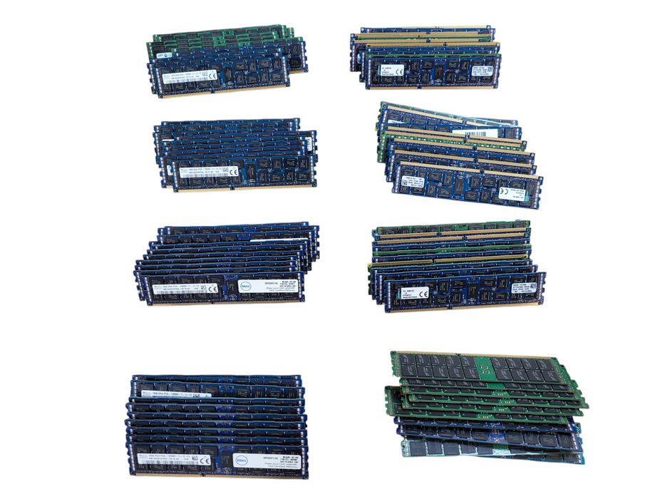 Lot of 80x Assorted brands 16GB PC3/PC3L Server RAM