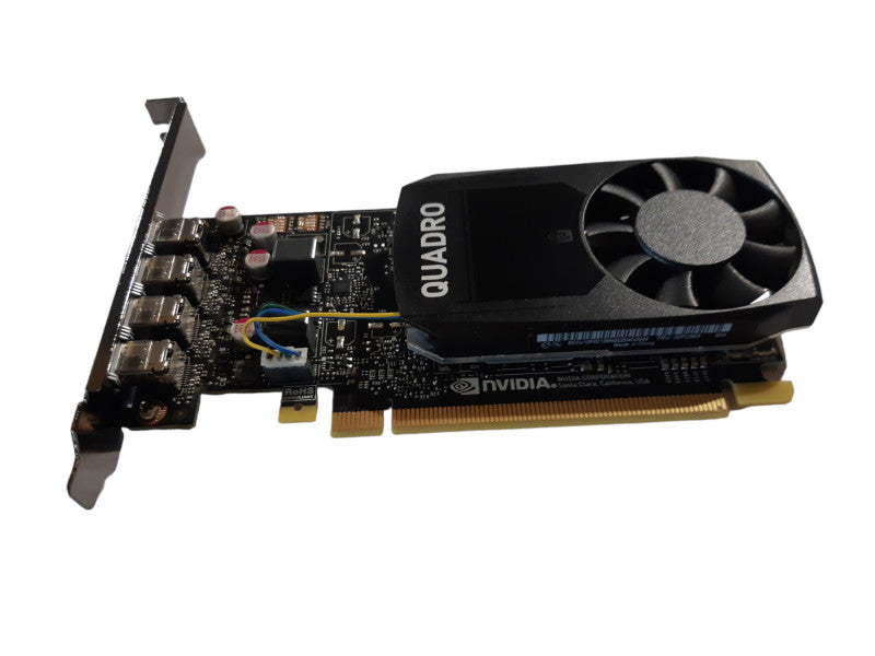 NVIDIA Quadro P1000 Height Graphics Card + mini Display/Port to VGA Adaptor Q