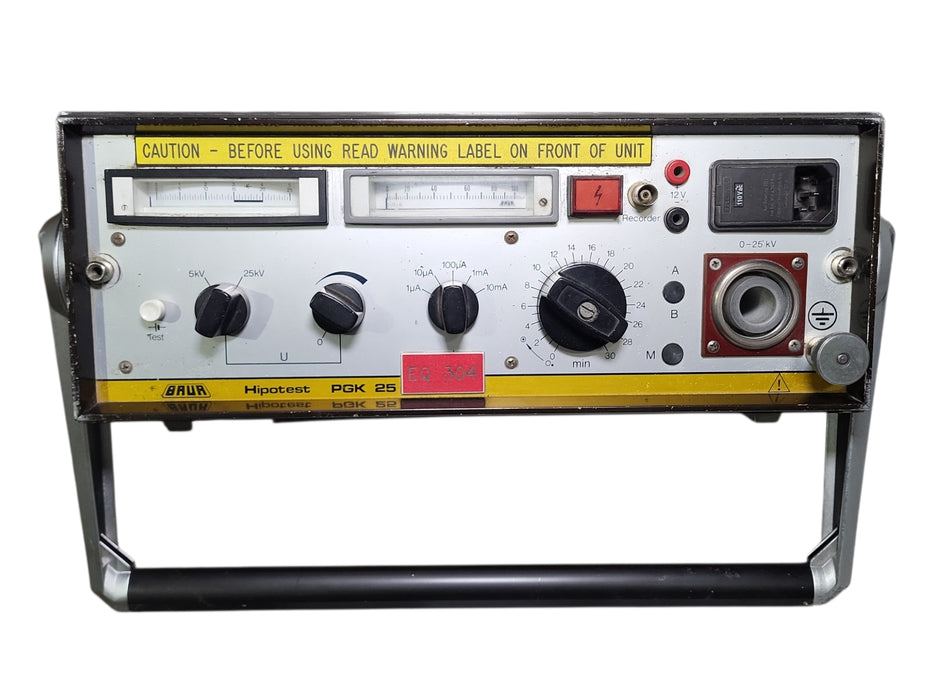 Baur PGK25 Hipot 25kV, DC , High Voltage DC tester Up to 25 kV, READ