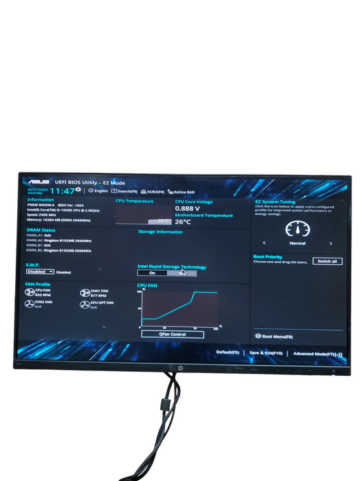 Custom PC B460M-A i5-10400 CPU 2.90GHz 16GB RAM NO-HDD/SSD