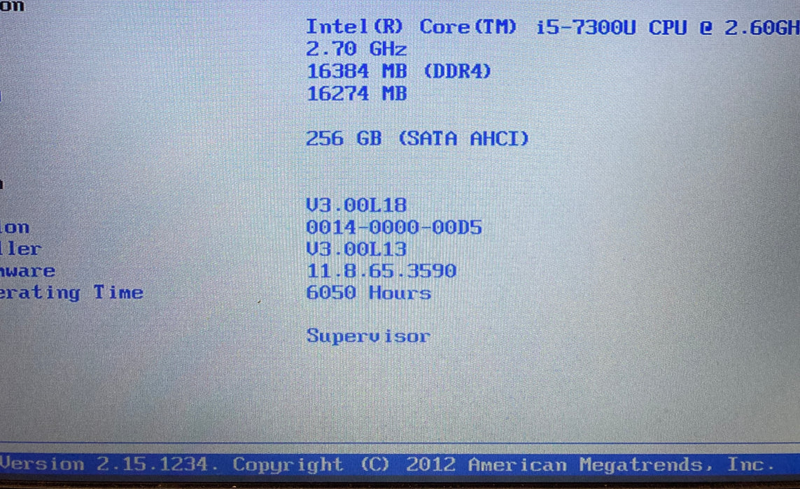 Panasonic ToughBook CF-54 i5-7300U 16GB RAM 256GB SSD 6050Hrs.